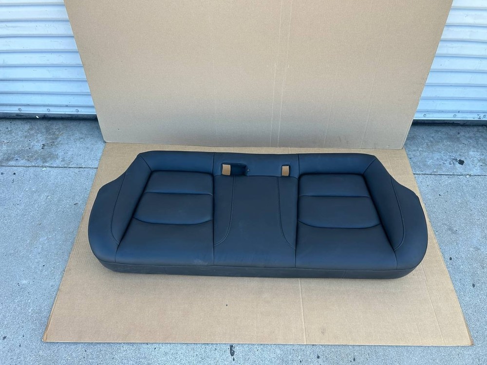 ✅17-23 Tesla Model 3 Rear 2nd Row Black Leather Seat Lower Bottom Cushion OEM