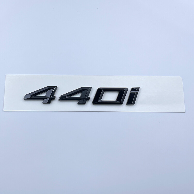 GLOSS BLACK 440i REAR LETTERING LID TRUNK BADGE EMBLEM Fits BMW F32 F33 4 SERIES