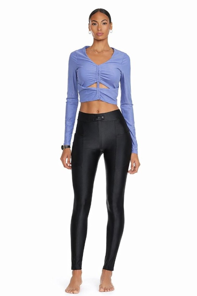 KORAL Black High Rise Pocket Leggings Small NWT Missing Tag Performance