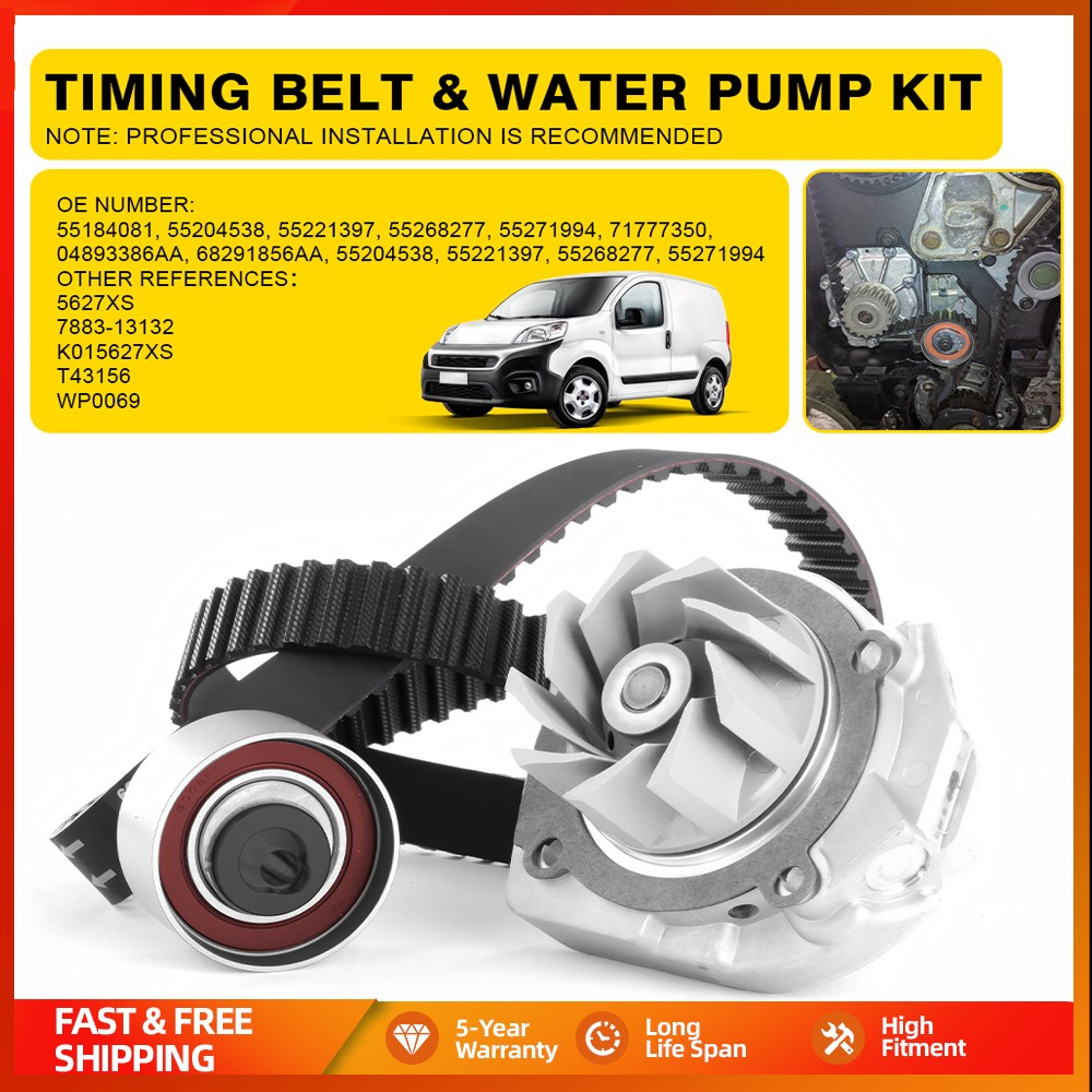 Timing Belt & Water Pump Kit Fits For Alfa Romeo Mito 955 1.4 2008 To 2018 Set