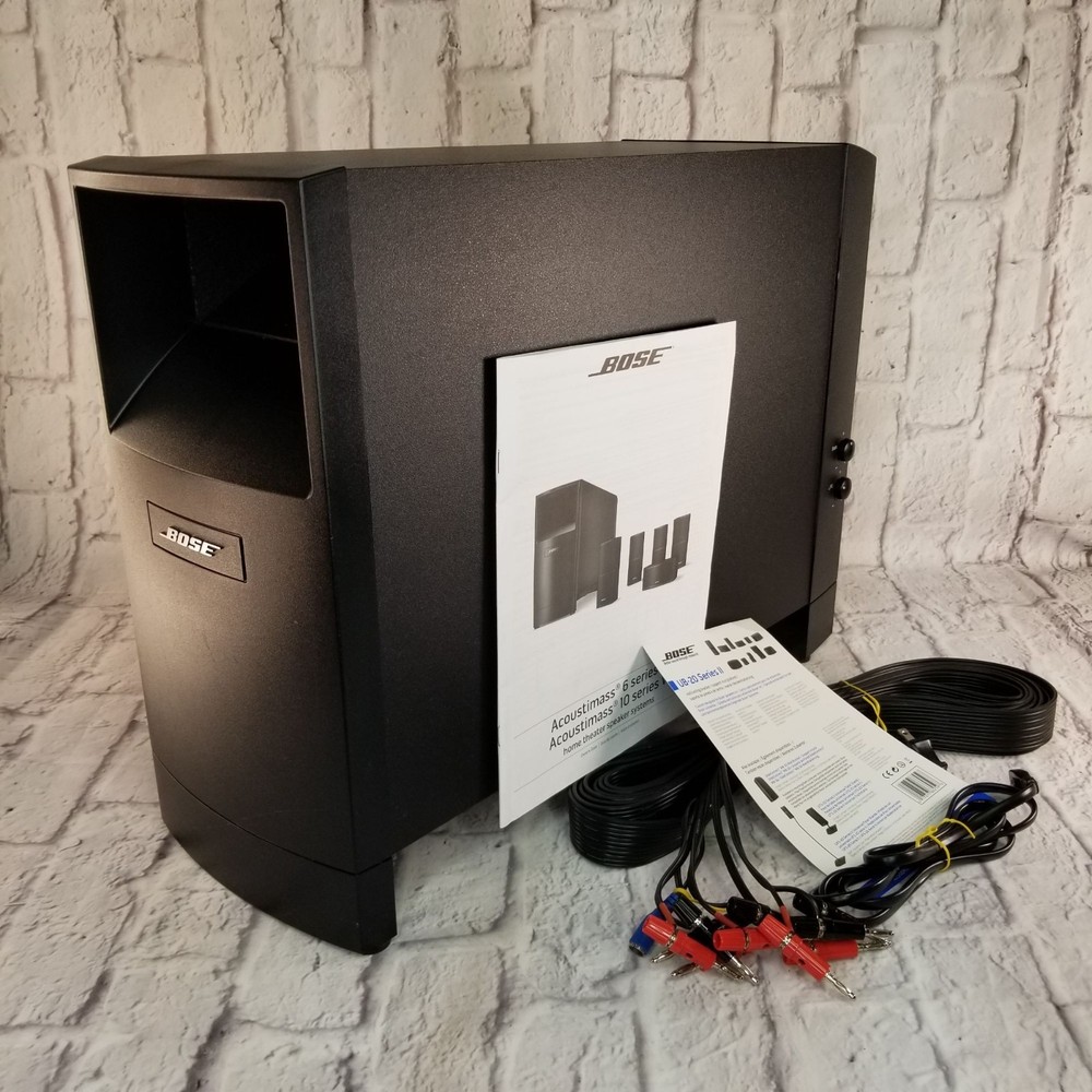 Bose Acoustimass 6 Series V Powered Subwoofer Black Home Theater Audio System w/