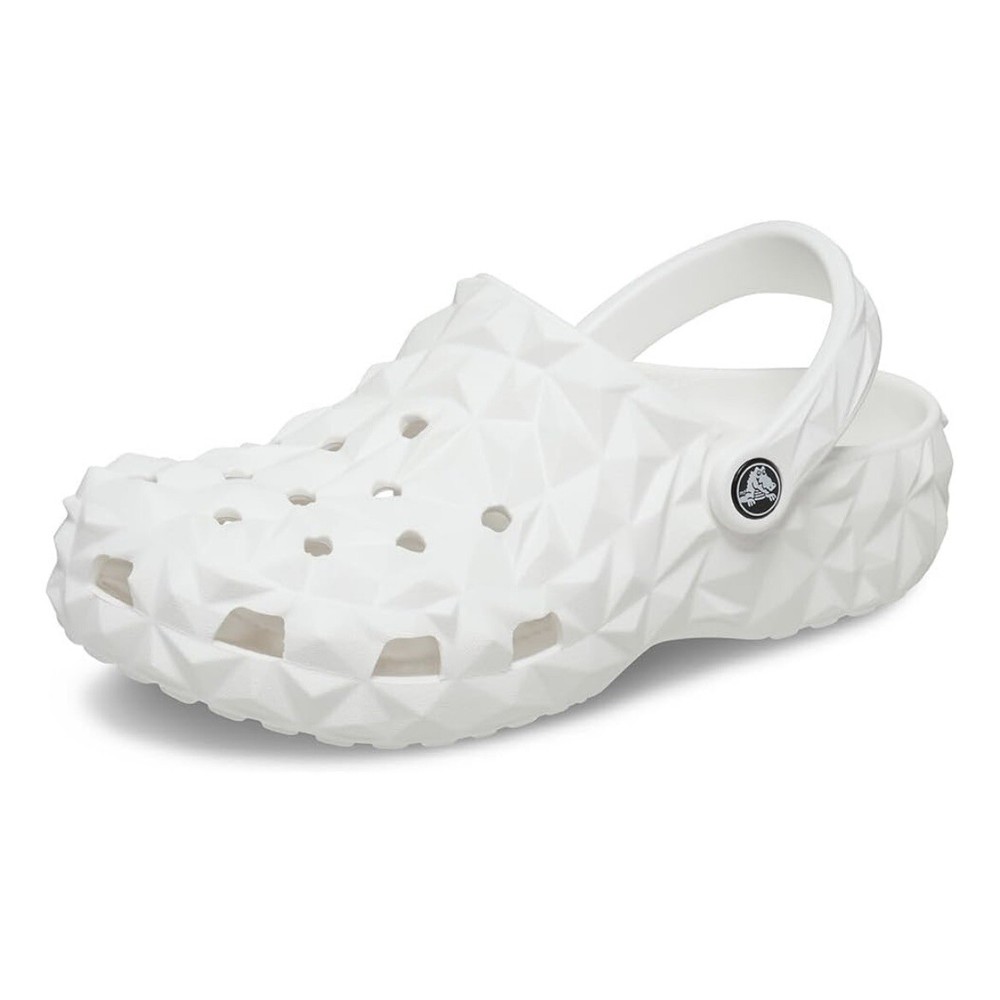 White Crocs Classic Geometric Clog Unisex Size 7W/5M Brand New
