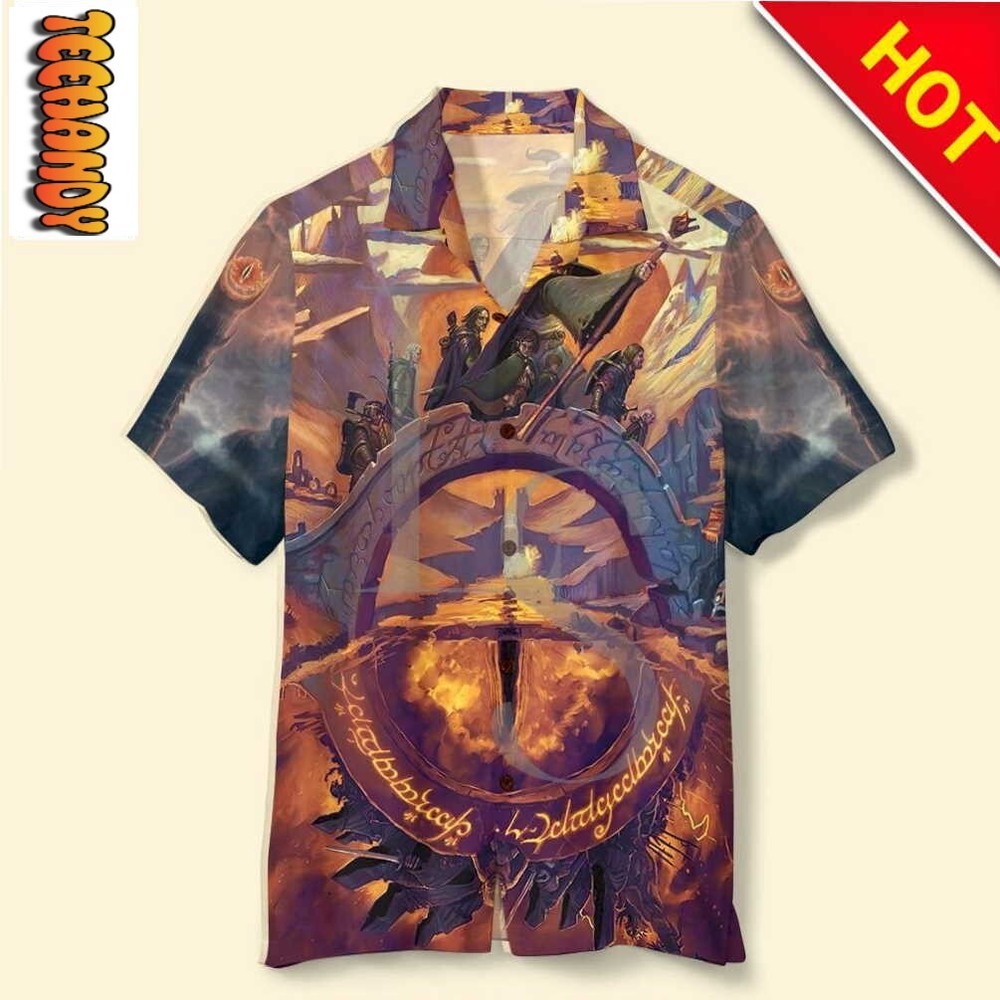 Lord Of The Ring Hawaiian Shirt 3D Short Sleeve Summer Beach Size S - 5XL