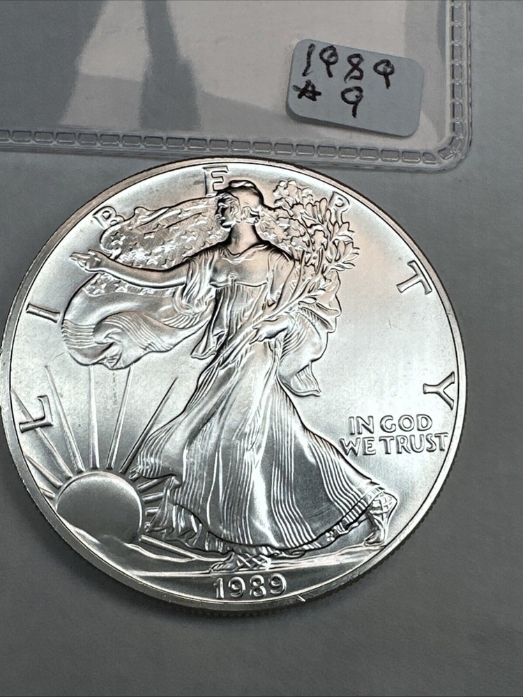 1989 American Silver Eagle Brilliant Uncirculated 1oz 0.999 Fine Silver