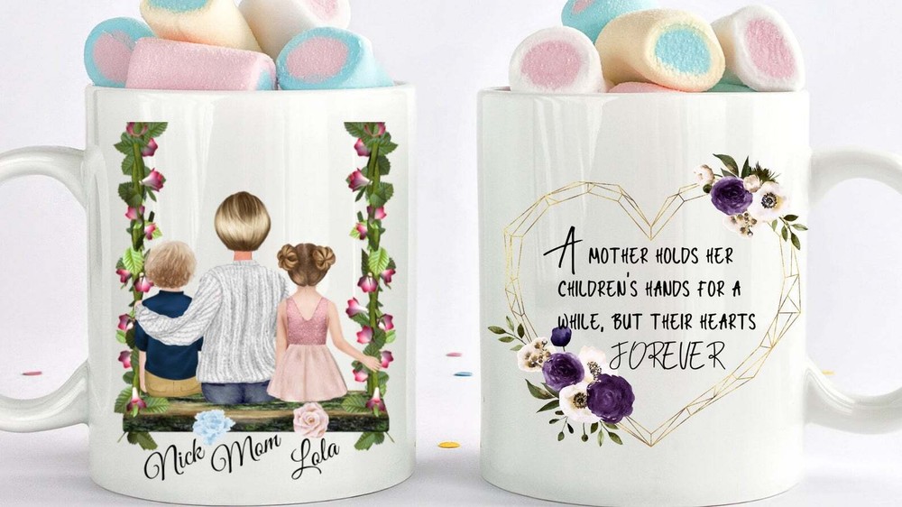 Custom Mother And Daughter Mug Mother Gift Custom Mother Gift Daughter Gift