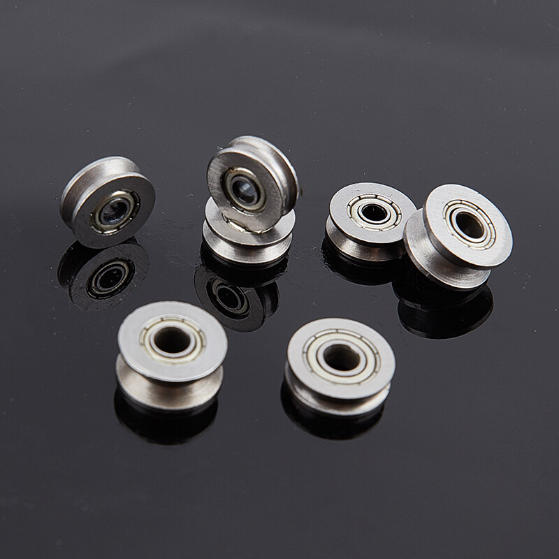 5pcs V U Groove Roller Wheel Ball Bearings Embroidery Machine Pulley Bear*i~