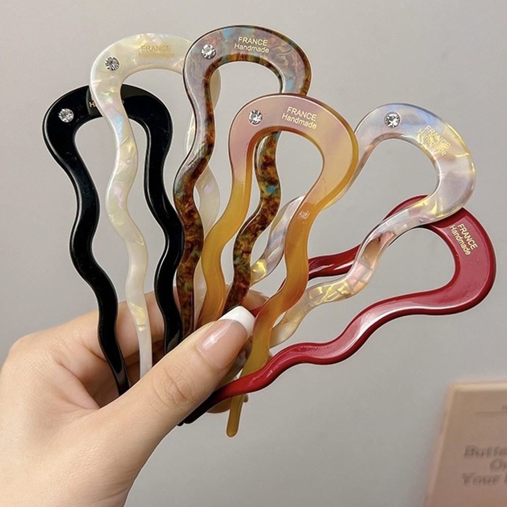 U-Shaped French Twist Hair Fork Clip for Women Fashion Hairstyles