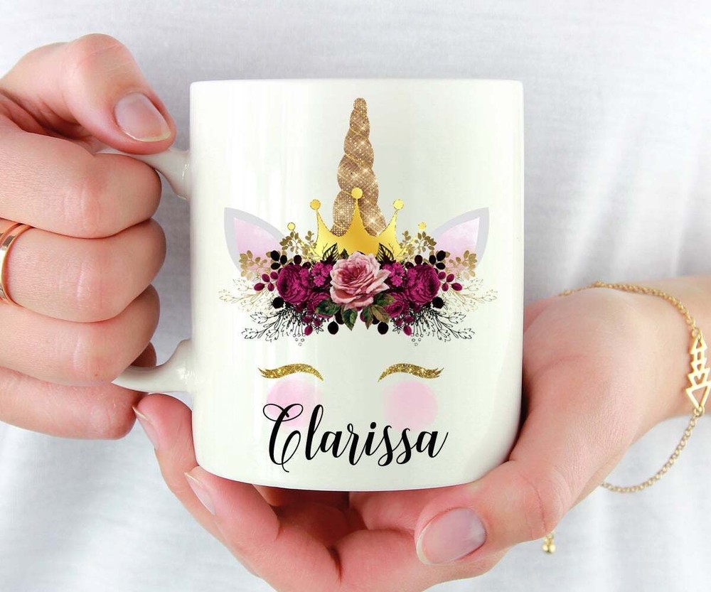 Personalized Unicorn Mug Eyelash Unicorn Gift Coffee Mug Tea Cup