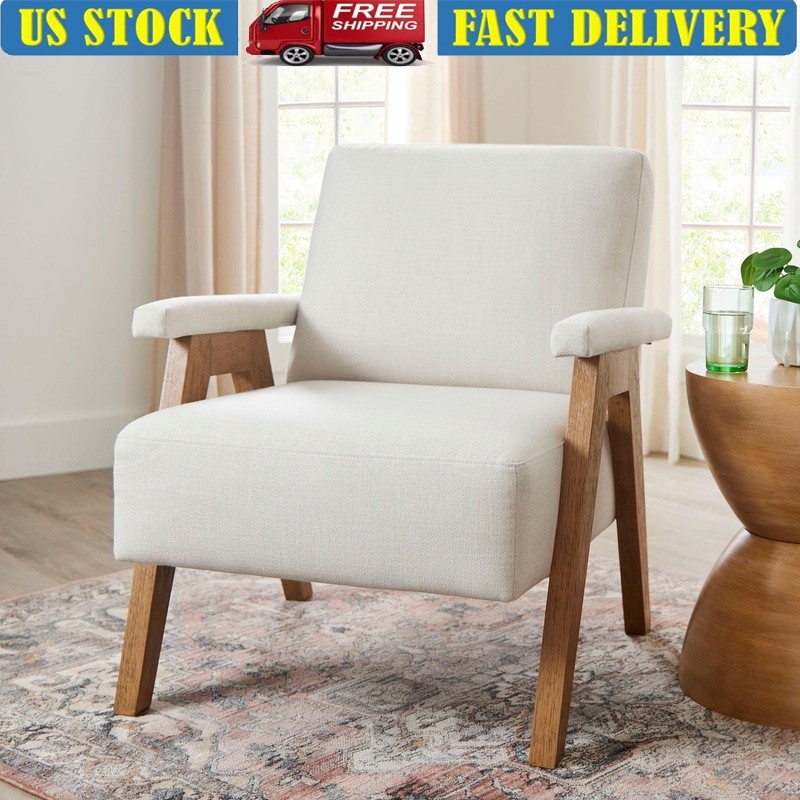 Modern Upholstered Ezra Accent Armchair for Living Room Seating
