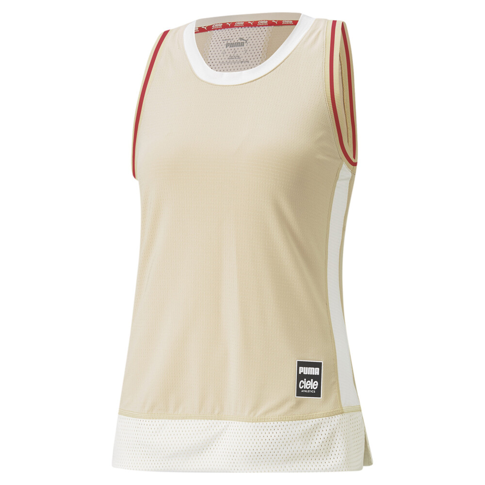 Puma Crew Neck Atheltic Tank Top X Ciele Womens Beige Casual  Athletic 52342988