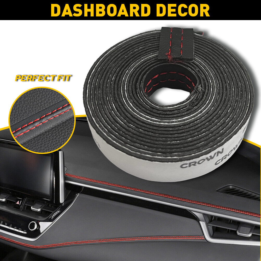 Red Car Mouldings Trim Decor Line Strip Accessories For Car Door Dashboard Strip