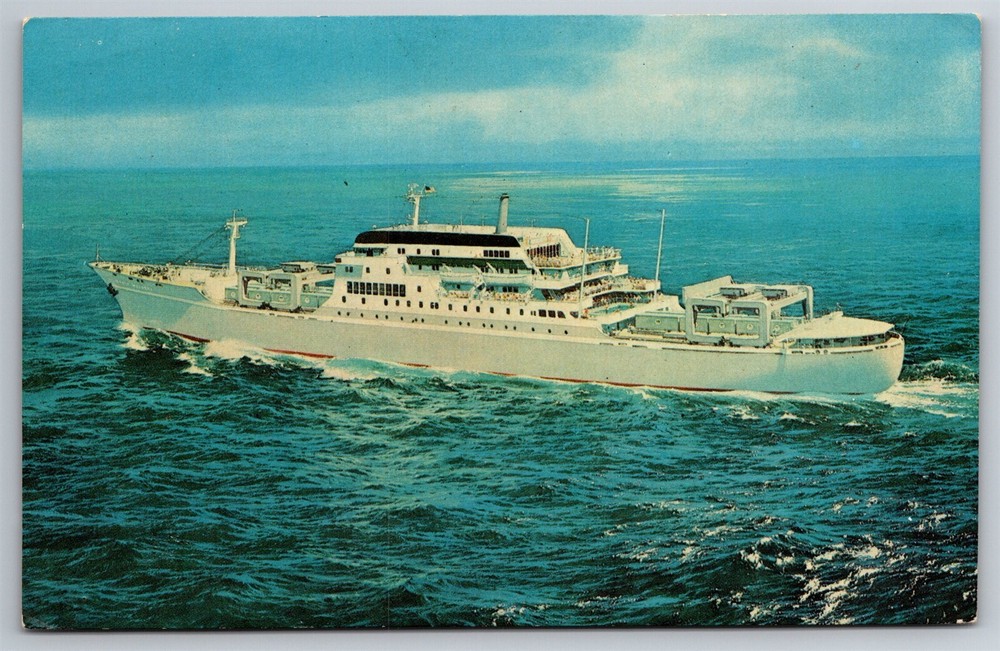 Grace Line New Santas Ships New York Cruises To South America C1939 Postcard G6