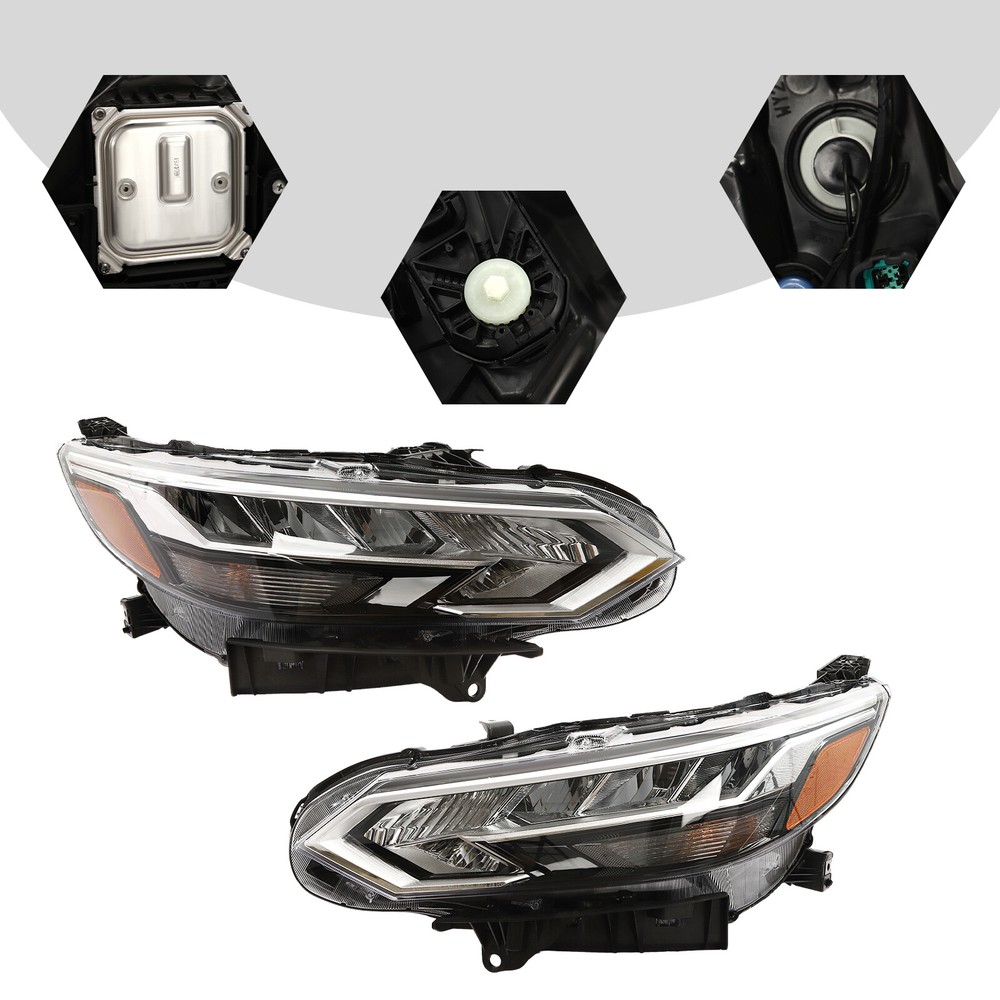 Headlamps For 2020-2022 Nissan Sentra LED Headlight Assembly Left&Right Pair Set