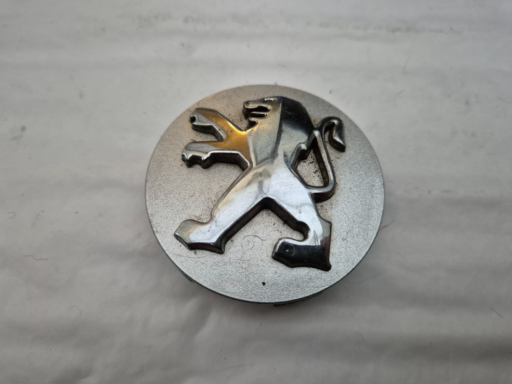 PEUGEOT 60MM VINTAGE ALLOY WHEEL CENTRE CAP COVER GENUINE 9681517180