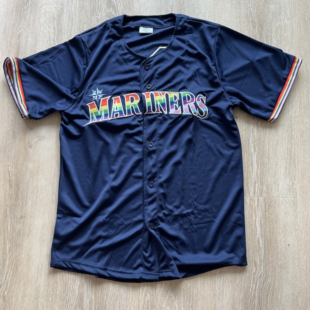 2024 Seattle Mariners Pride Day Month Jersey # 24, Size M Medium SGA NEW 6/1/24-image