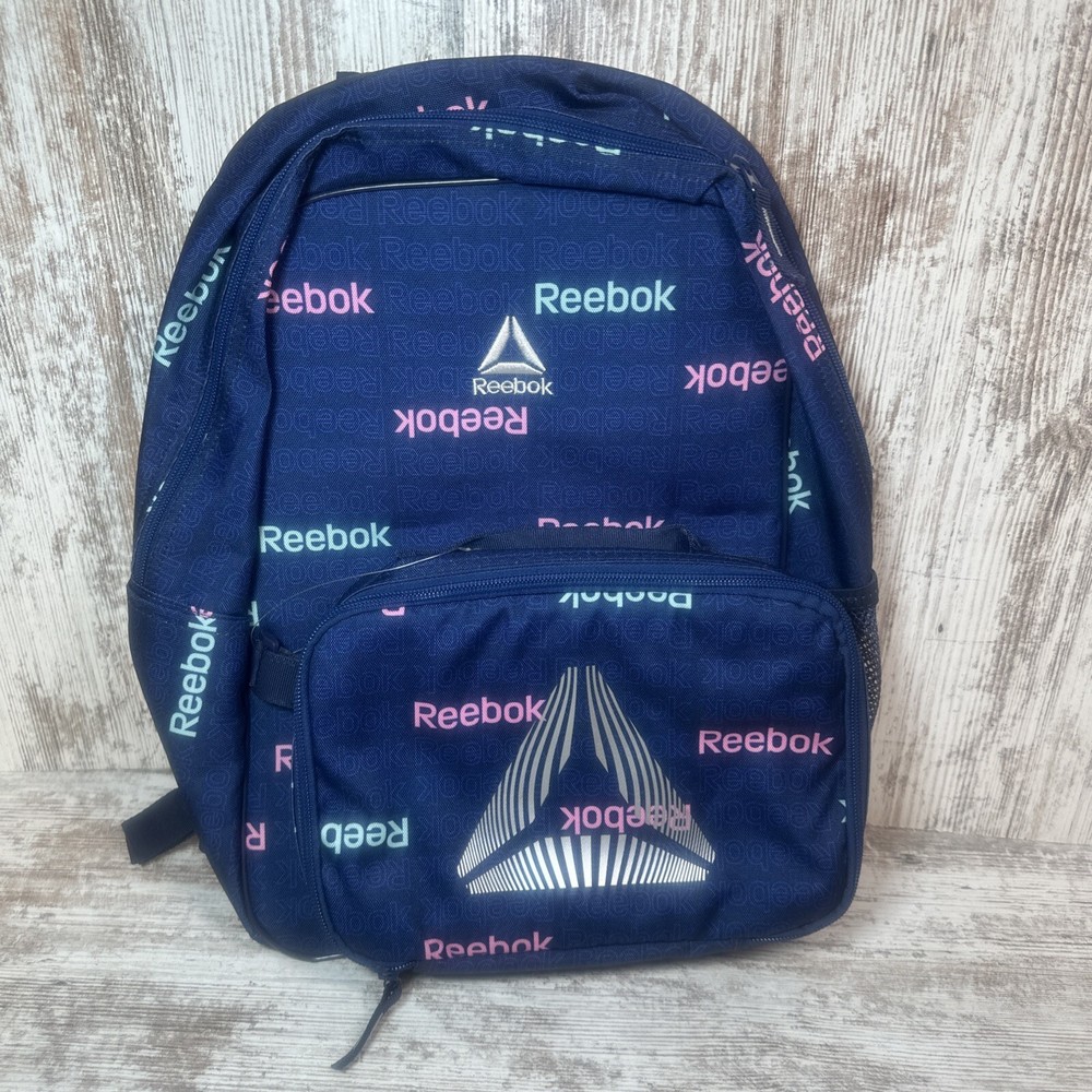 Reebok Scout Backpack with Detachable Insulated Lunch Box in Navy  NWT