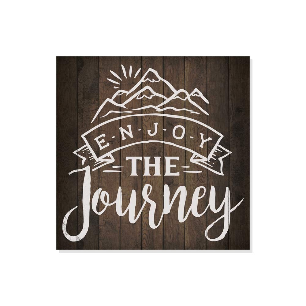 Enjoy the Journey Sign Wood Decor Motivational Rustic Wooden Signs Inspiratio...