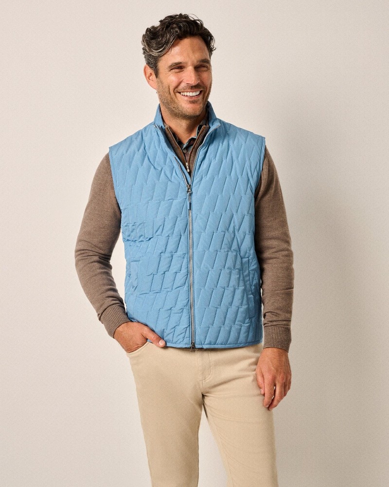 johnnie-O Belfry Quilted Puffer Vest Arrow Size S MC-7821231