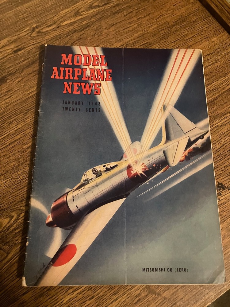 Vintage Back Issue of Model Airplane News Magazine - January 1943