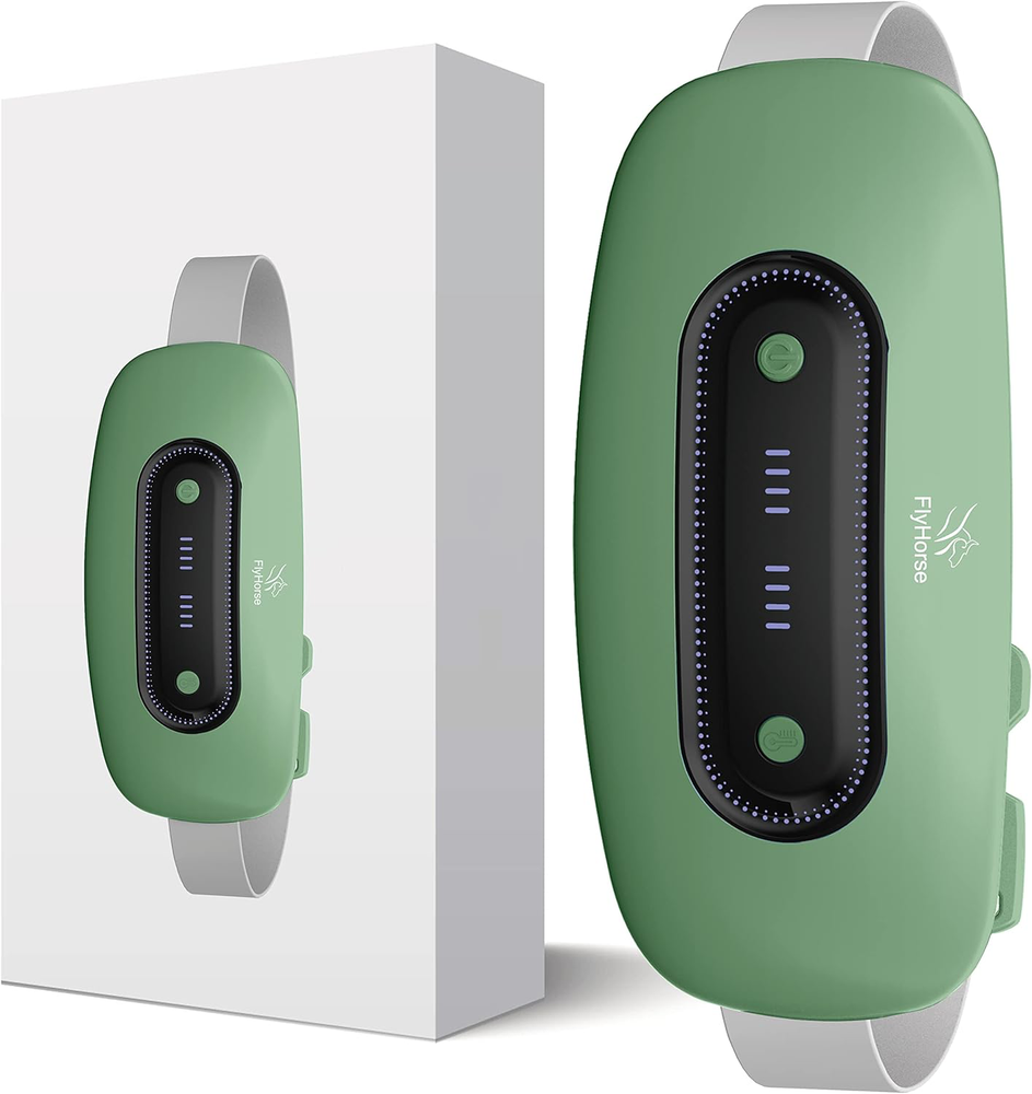 Portable Cordless Heated Pad with 4 Heat Settings & Massage Functions in Light Green