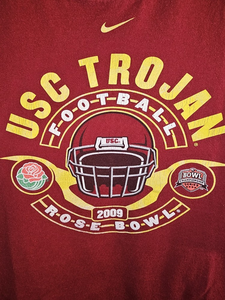 Nike USC 2009 Rose Bowl XL Red Mens Graphic Logo Tee