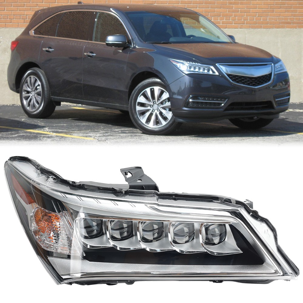 1 PCS Headlight Assembly LED Right Passenger For 2014-2016 Acura MDX 33100TZ5A01