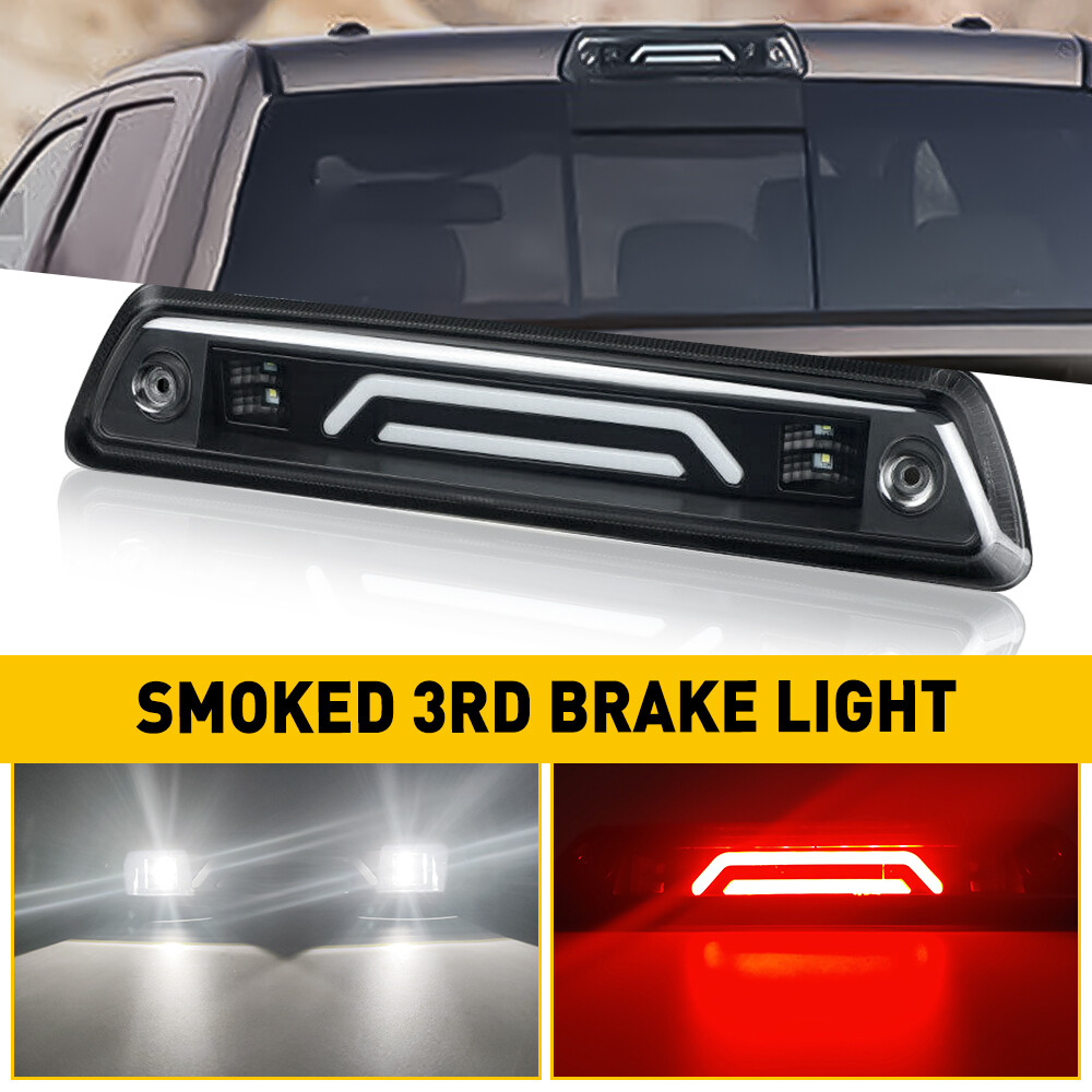 2009-14 Ford F150 Black LED Smoked Tail & 3rd Brake Light