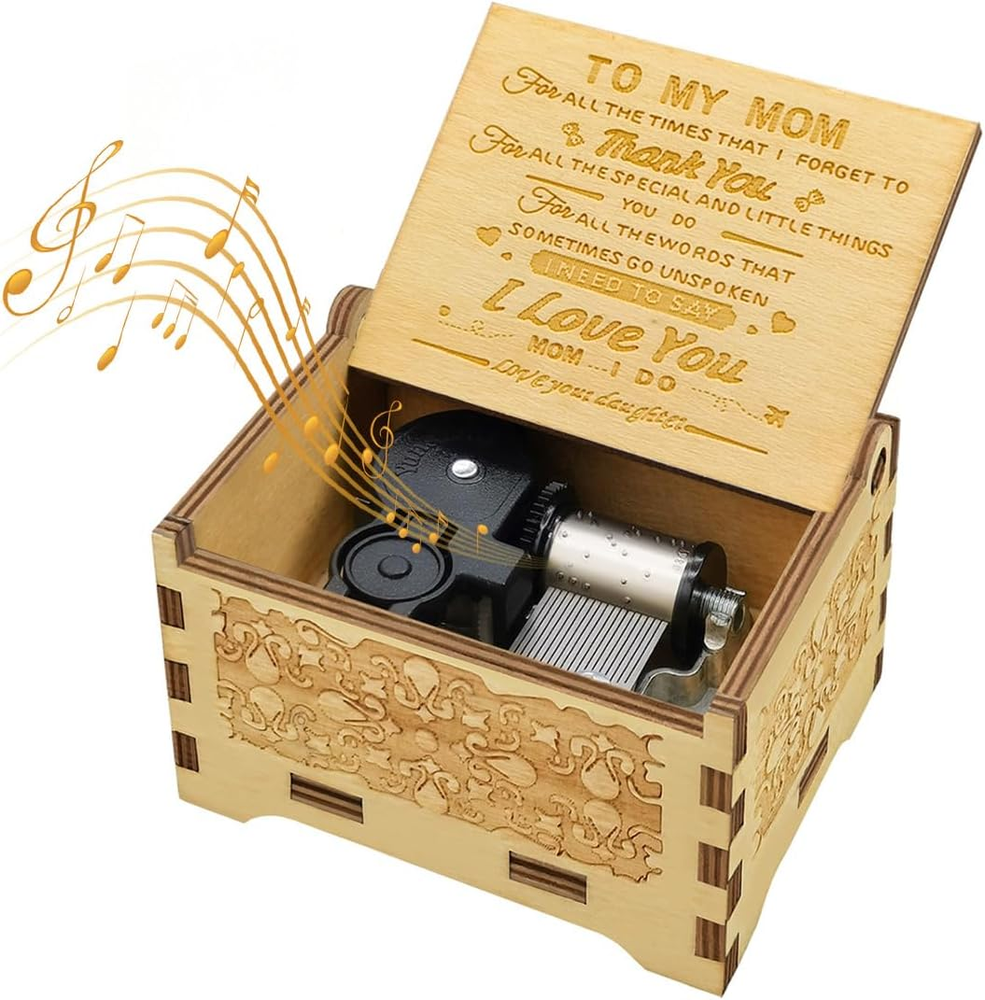 Gifts for Mom from Daughter, Music Box for Mom Gifts from Daughter, Suitable for