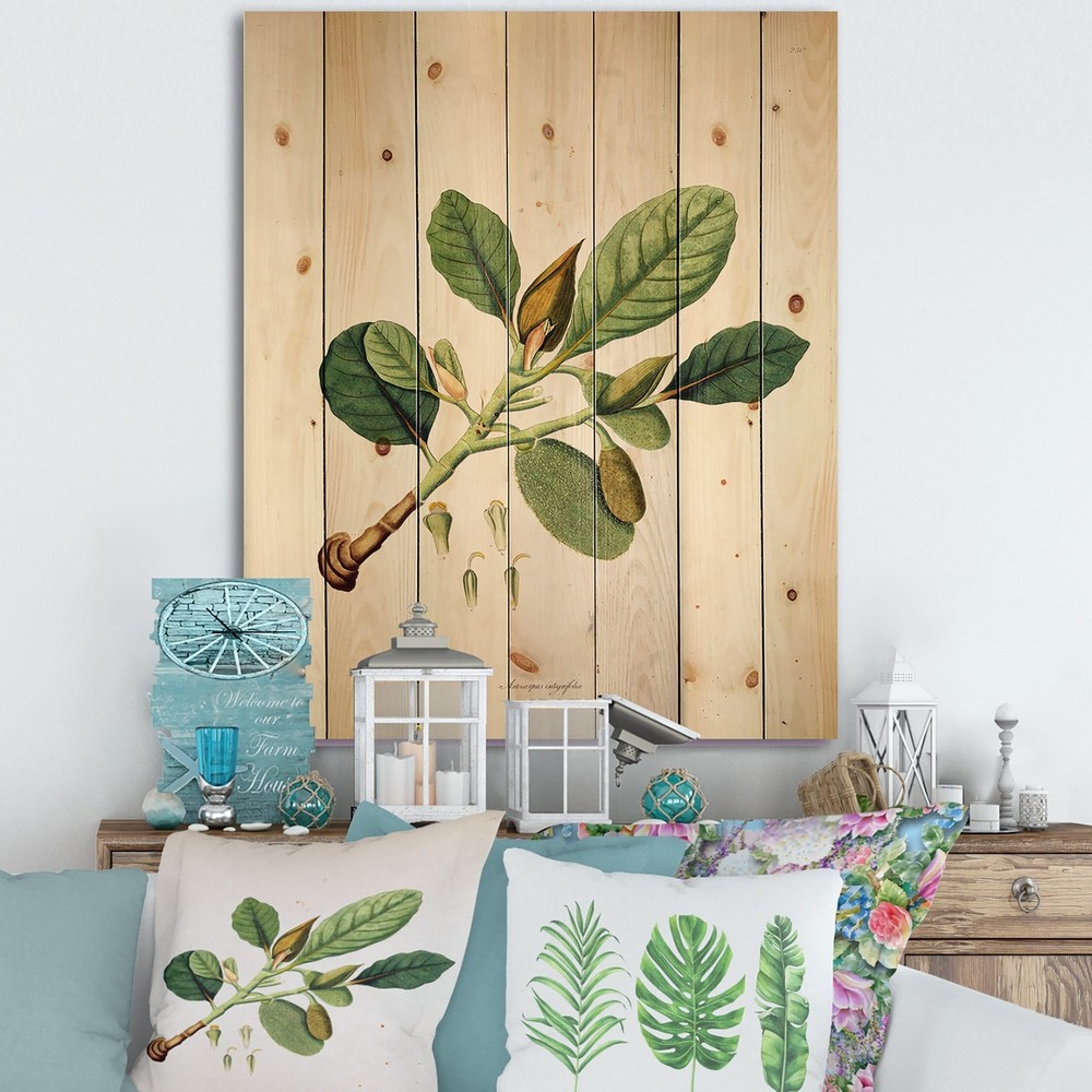 Designart 'Vintage London Plants I' Farmhouse Print on