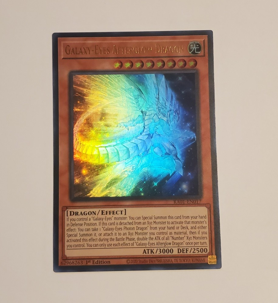 Galaxy-Eyes Afterglow Dragon Ultra Rare 25th Anniv RA01-EN017