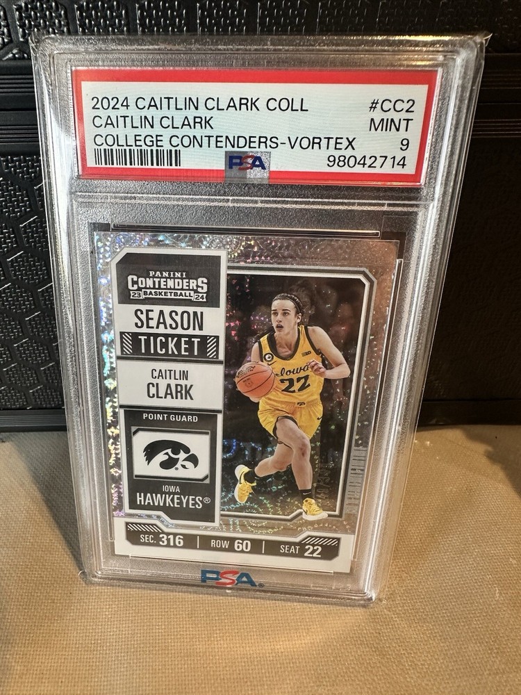 2024 Panini Caitlin Clark Collection - College Contenders #CC2 PSA 9
