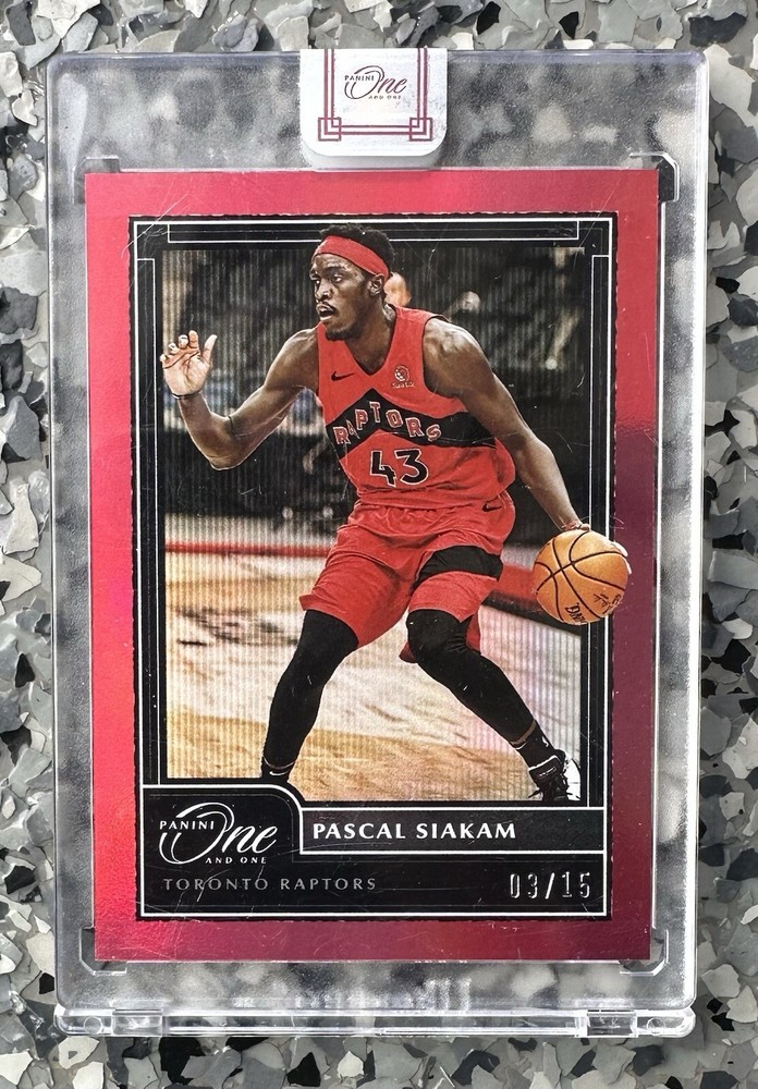 2020-21 Panini One And One Basketball #86 Pascal Siakam #03/15 Red Parallel