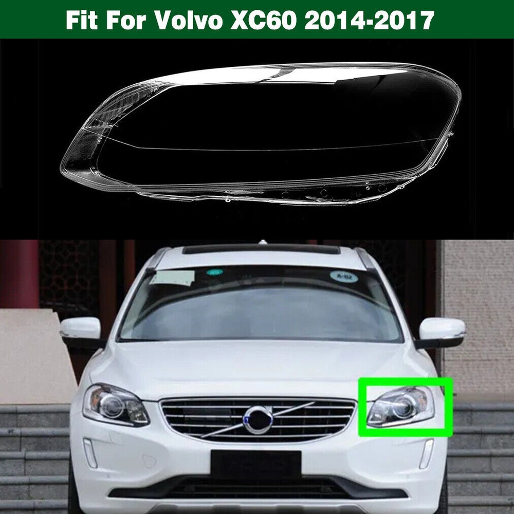 Volvo XC60 2014-2017 Left Headlight Lens Cover Replacement