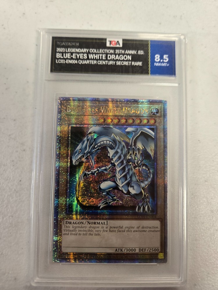 2023 Yugioh 25th Anniv Graded Secret Rare Blue-Eyes White Dragon