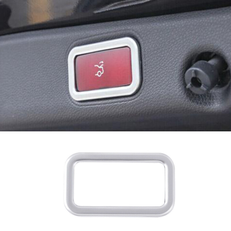 Matte Silver Trunk Power Liftgate Switch Frame Trim For Benz GLE GLS 2016-2019