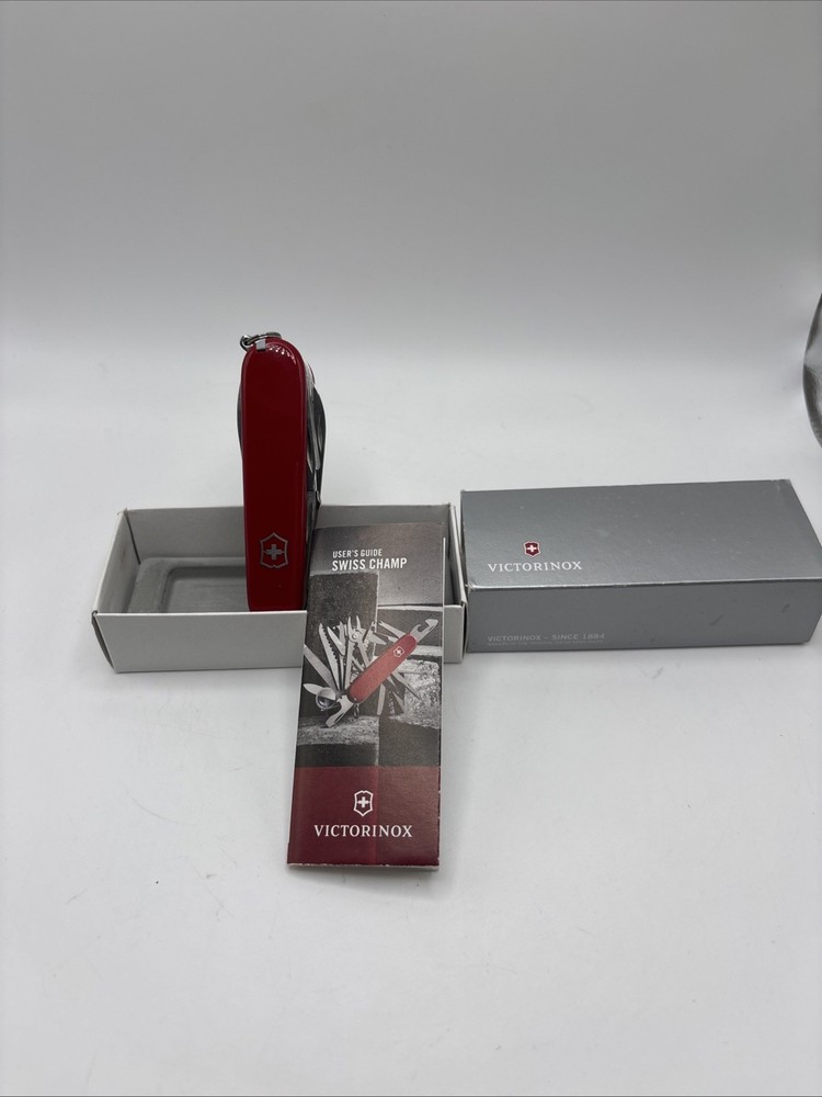 Victorinox Swiss Champ Red 33-Function Multi-Tool Pocket Knife Model 1.6795