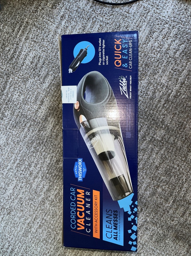 THISWORX TWC-01 106W 12V Handheld Bagless Portable Vacuum Cleaner - Black