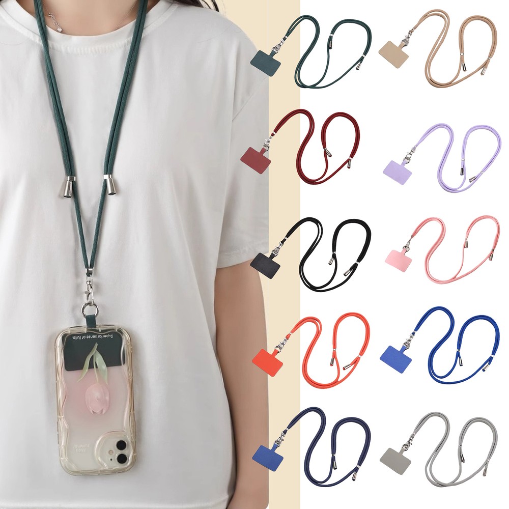 1x Universal Cell Phone Lanyard Case Cover Holder Sling Necklace Strap Neck Cord