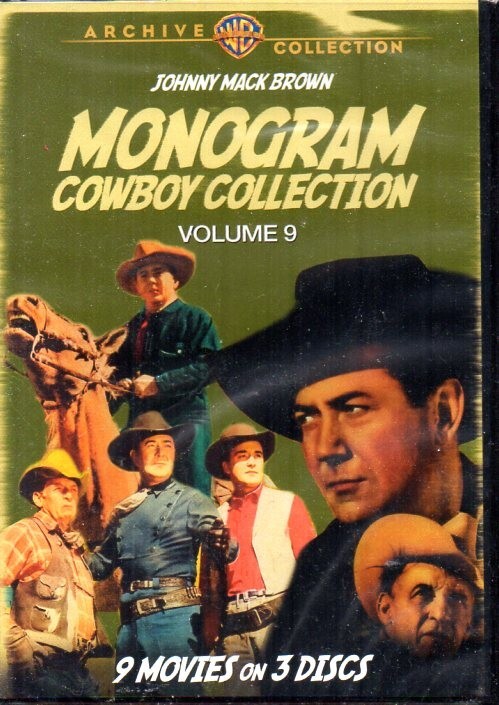 Johnny Mack Brown 9 Western Movies on 3 DVDs NEW Warner Archive Collection