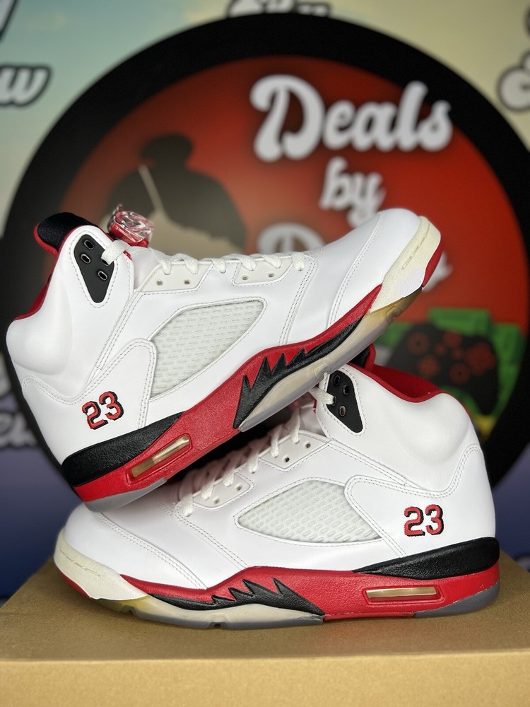 Size 11 - Air Jordan 5 Retro 2013 Fire Red Black tongue BRAND NEW