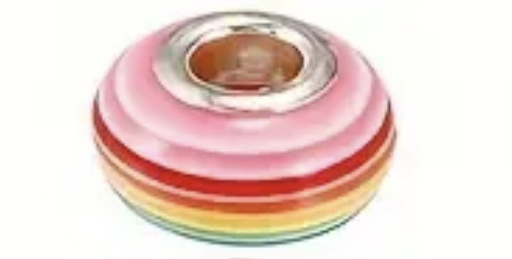 Pastel Pink Alloy Spacer Bead Charm for Mother's Day Pandora Style-image