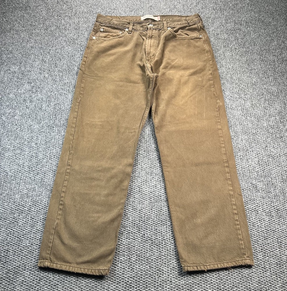 Vintage Levis 550 Jeans Mens 36x30 Brown Loose Baggy Relaxed Fit 90s Y2K