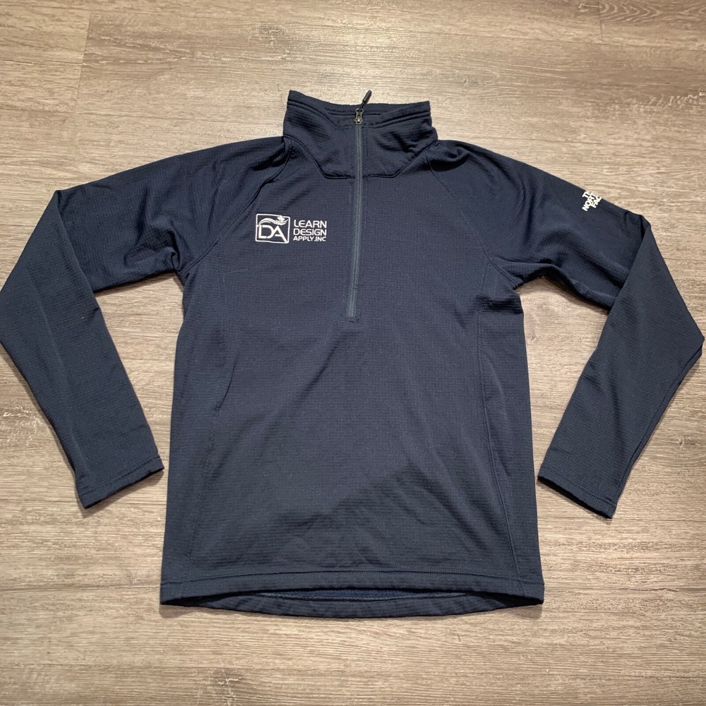 The North Face Mens Small Blue Thermal Hiking Jacket Gorpcore Outdoor Sweater