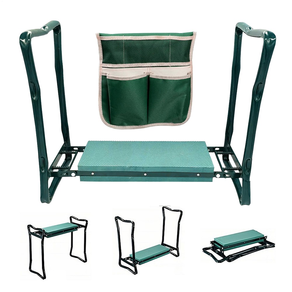 Foldable Heavy Duty Garden Kneeler Stool with Seat for Gardening