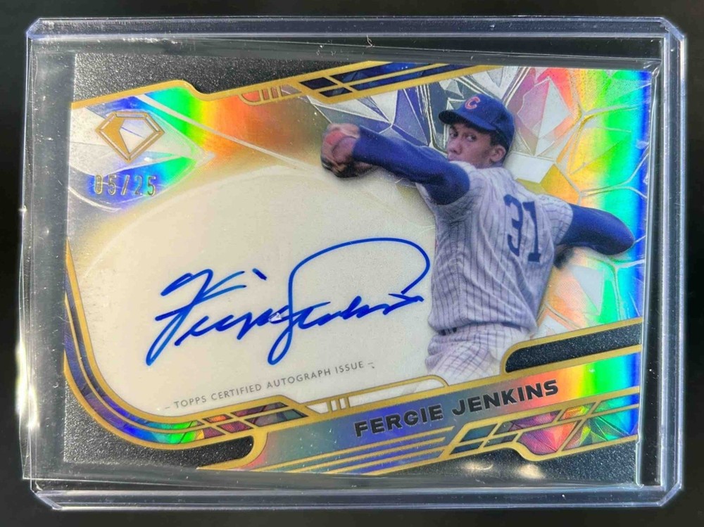 2025 Topps Diamond Icons Fergie Jenkins Chrome Auto #5/25 Cubs