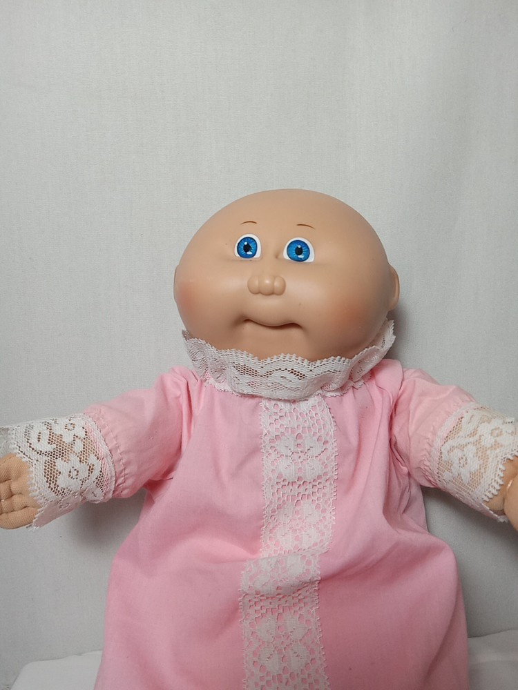 Vintage Cabbage Patch Preemie Doll No Hair Blue Eyes 1985