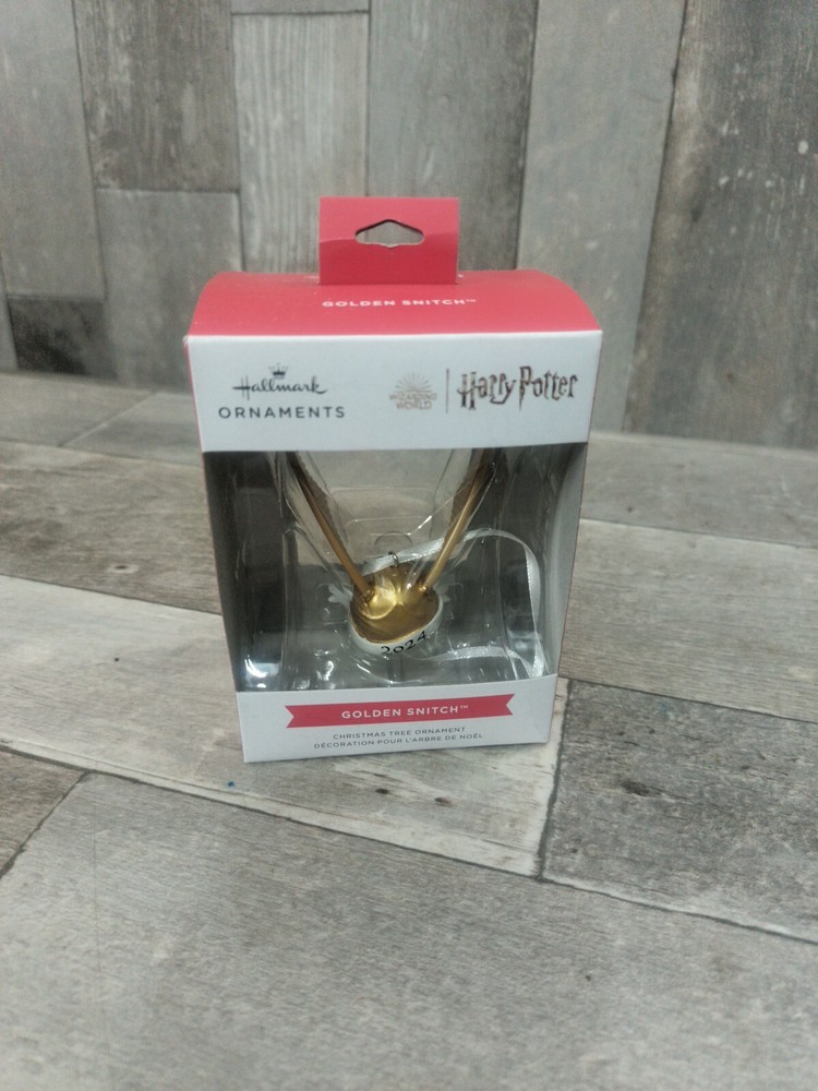 2024 Hallmark Harry Potter Golden Snitch Christmas Ornament with Original Box