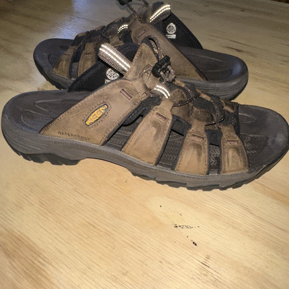 Keen Targhee Waterproof Men's Slide Sandals Size 11 Brown Outdoor