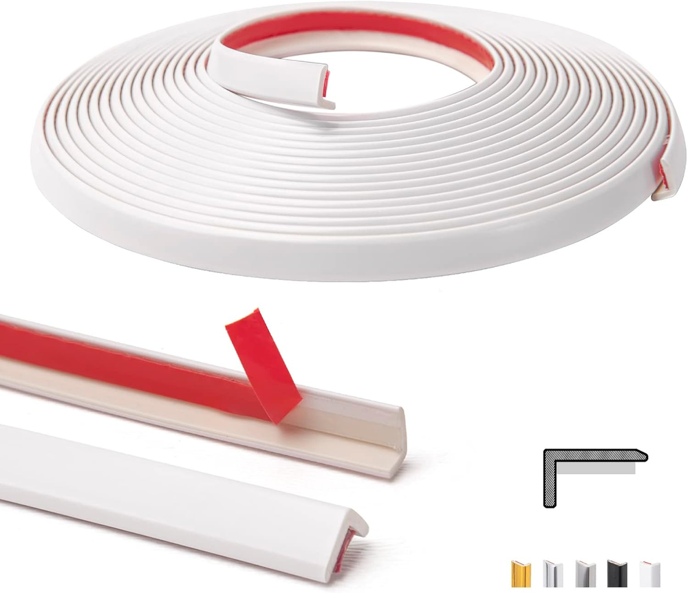 Art3D 20Ft outside Vinyl Corner Trim Peel and Stick for Tile and Wall Edges