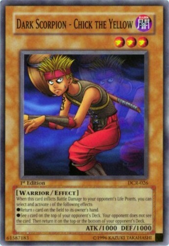 Dark Scorpion - Chick the Yellow - DCR-026 - Common - Unlimited Edition x3 - Lig